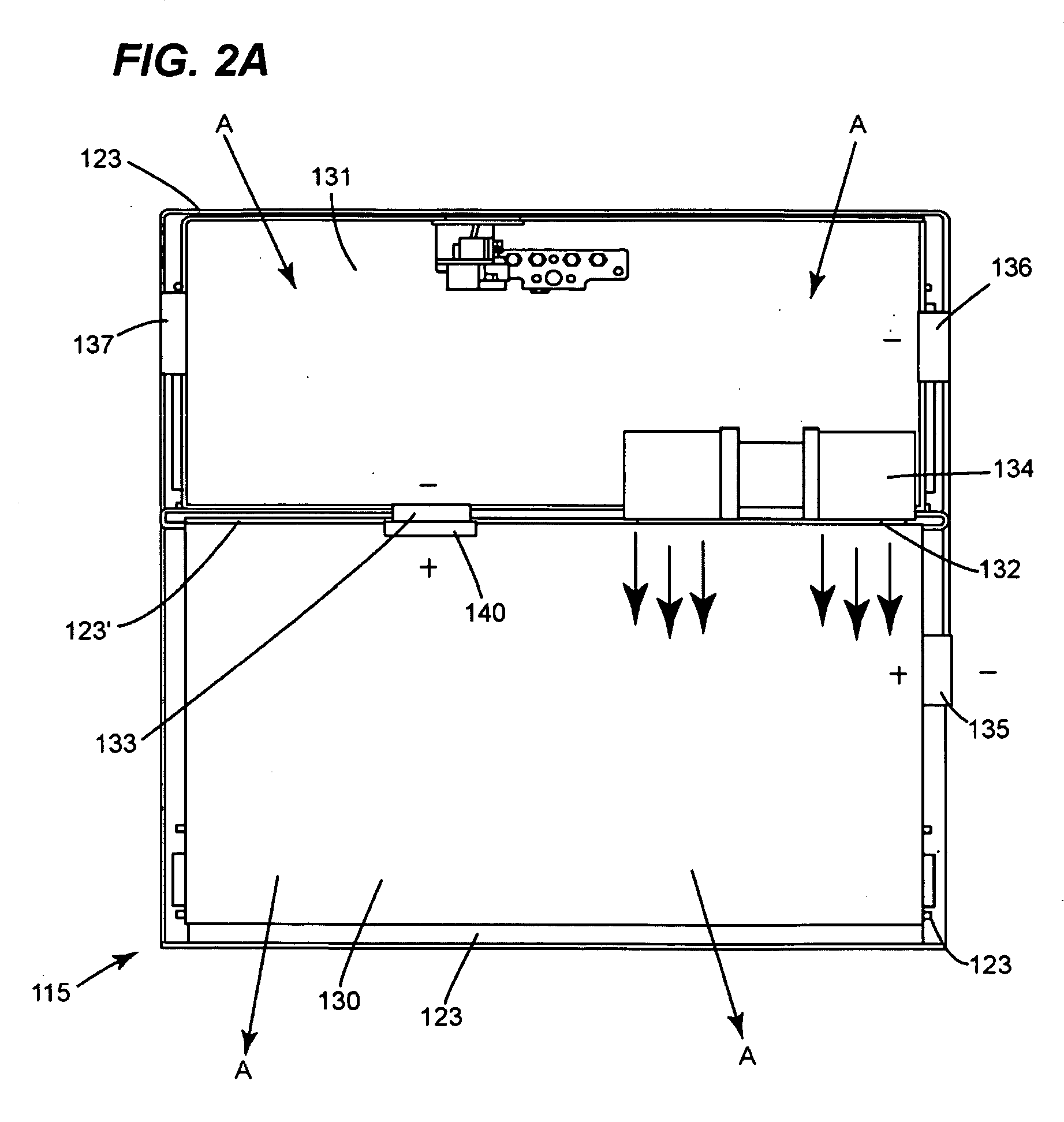 Fan apparency arrangement for an appliance