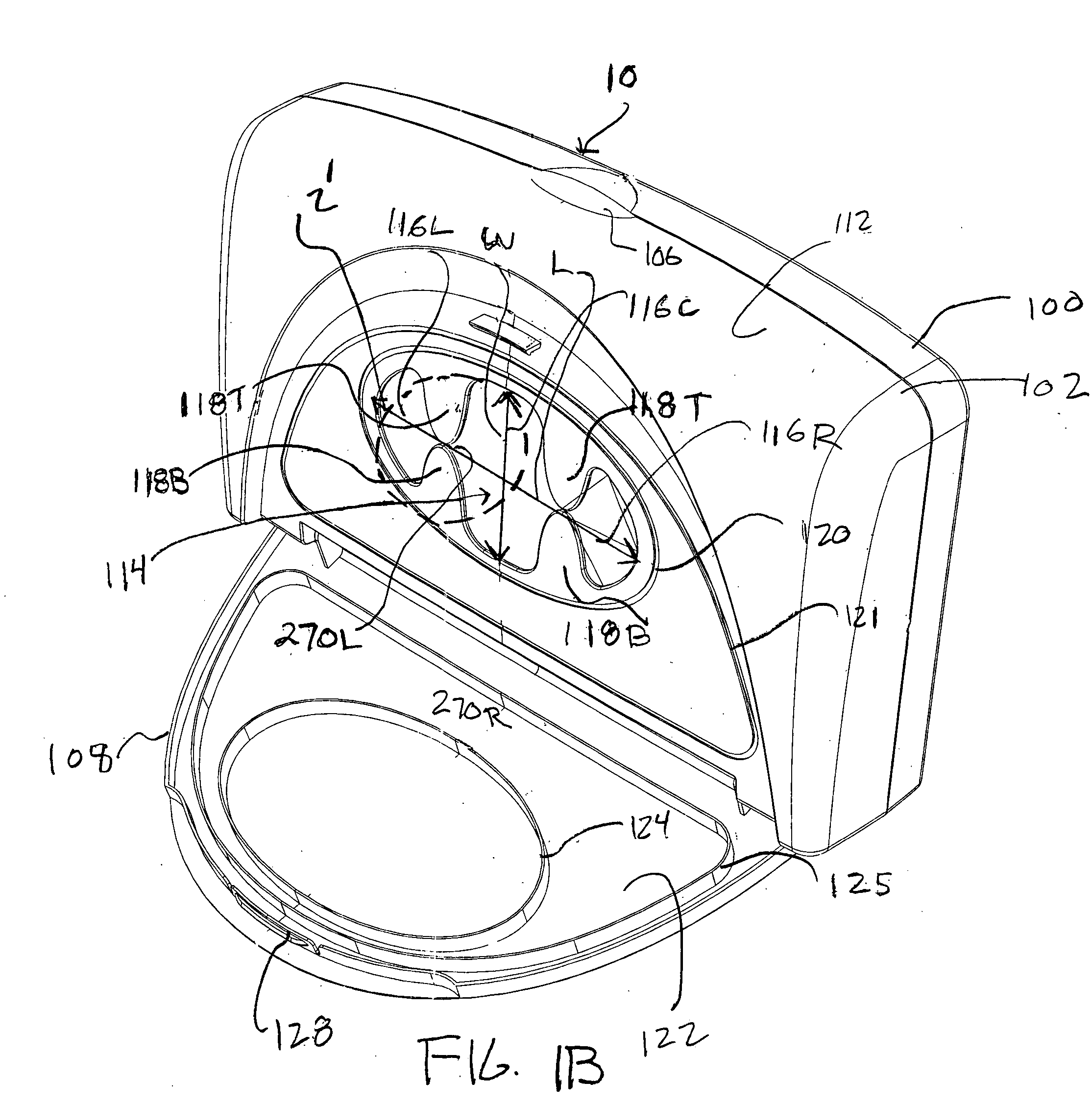 Wipes dispenser with a wide-mouthed dispensing aperture