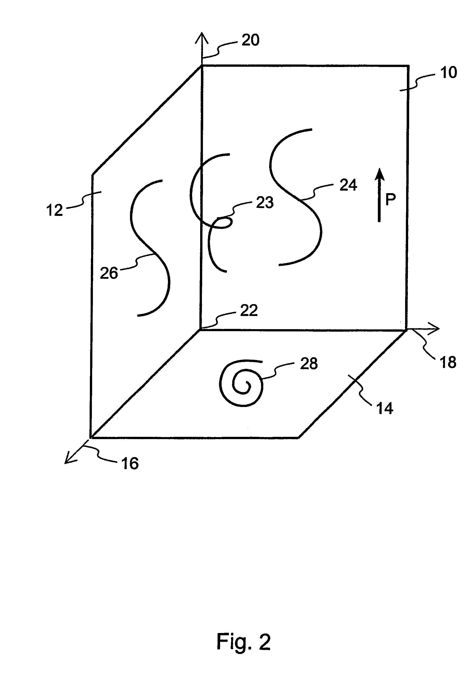 User-interface and method for curved multi-planar reformatting of three-dimensional volume data sets