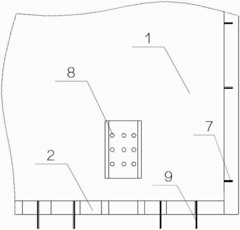 Fabricated steel-profiled steel sheet concrete combined board small box girder