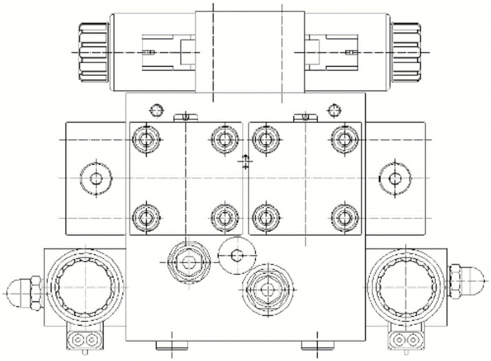 Two-way cartridge type vibration control valve with simple structure