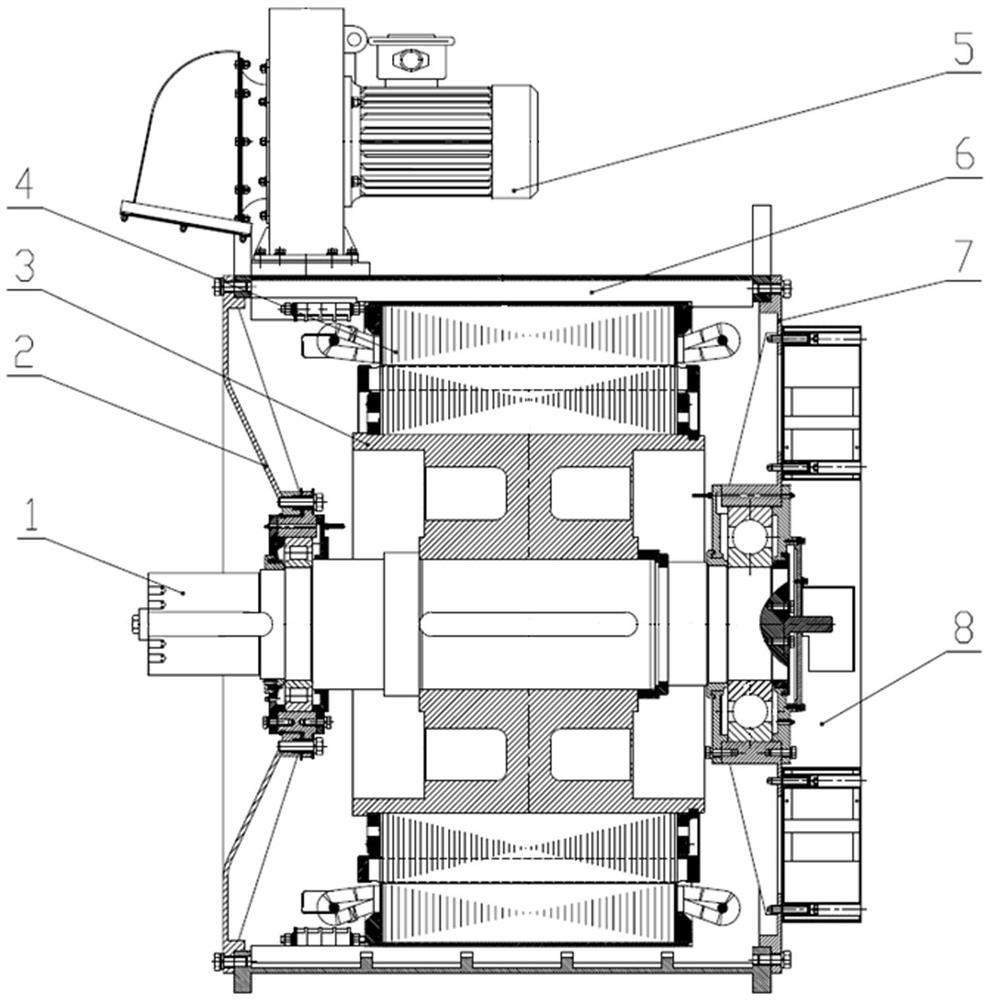 Oil field winch direct drive motor