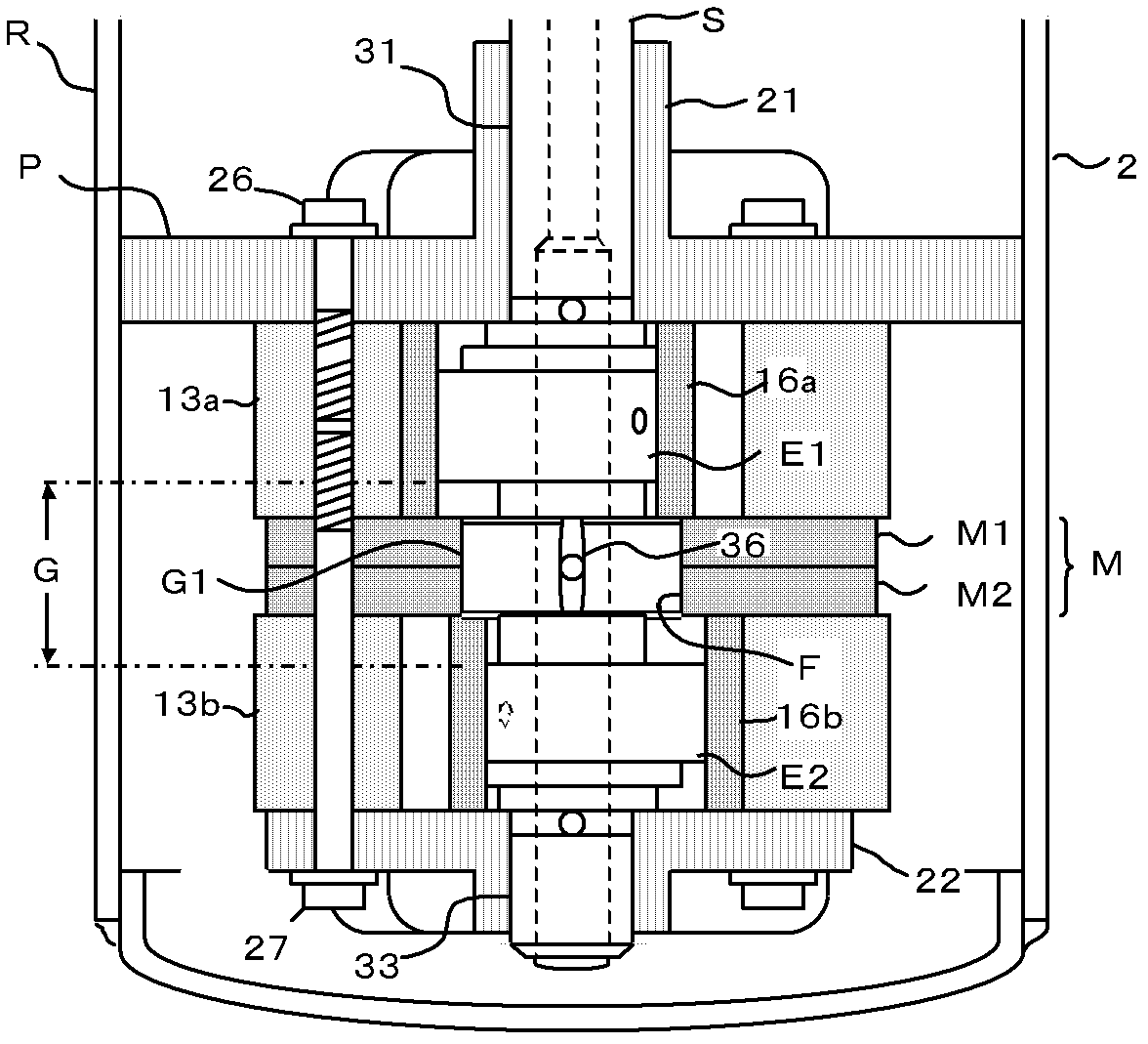 Multi-cylinder rotary type compressor