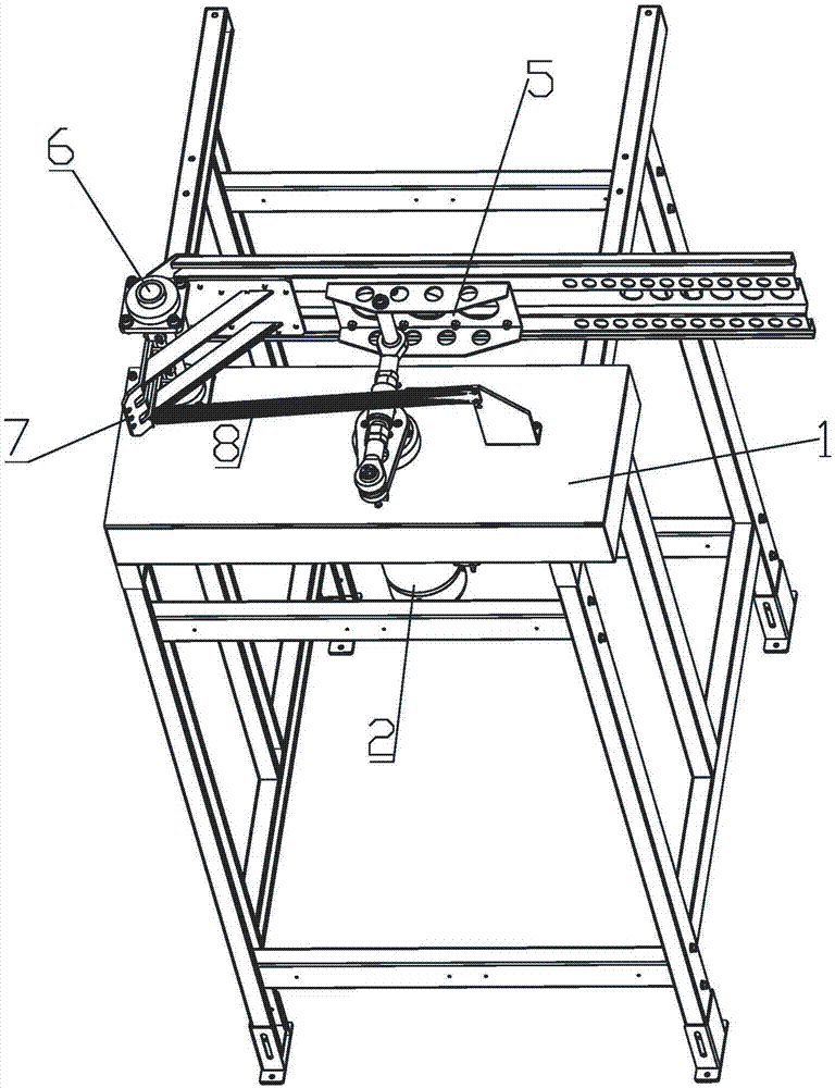 Swing arm machine for logistics sorting