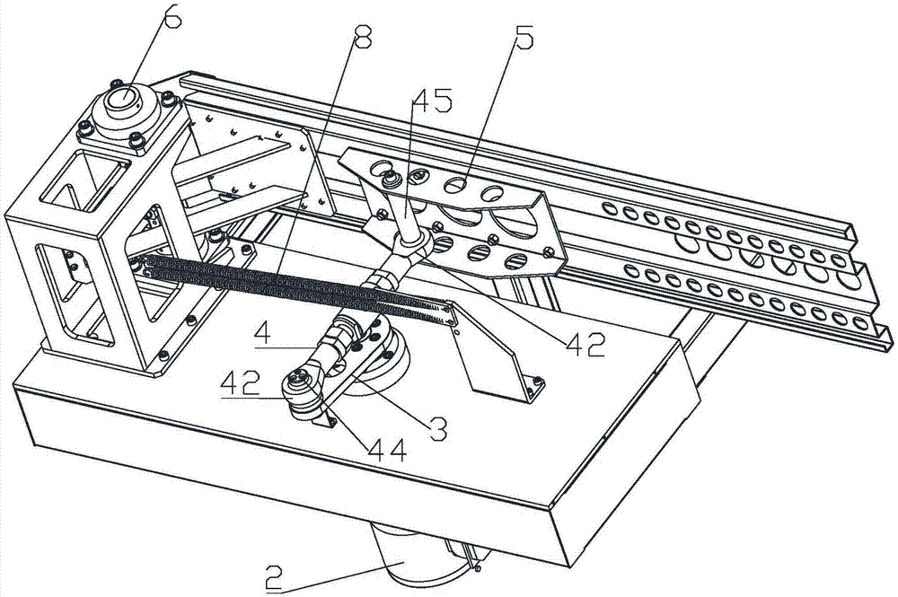 Swing arm machine for logistics sorting