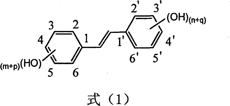 Preparation of trans-polyhydroxy diphenyl ethylene