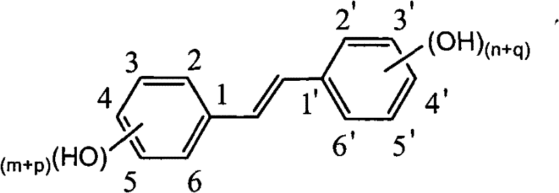 Preparation of trans-polyhydroxy diphenyl ethylene