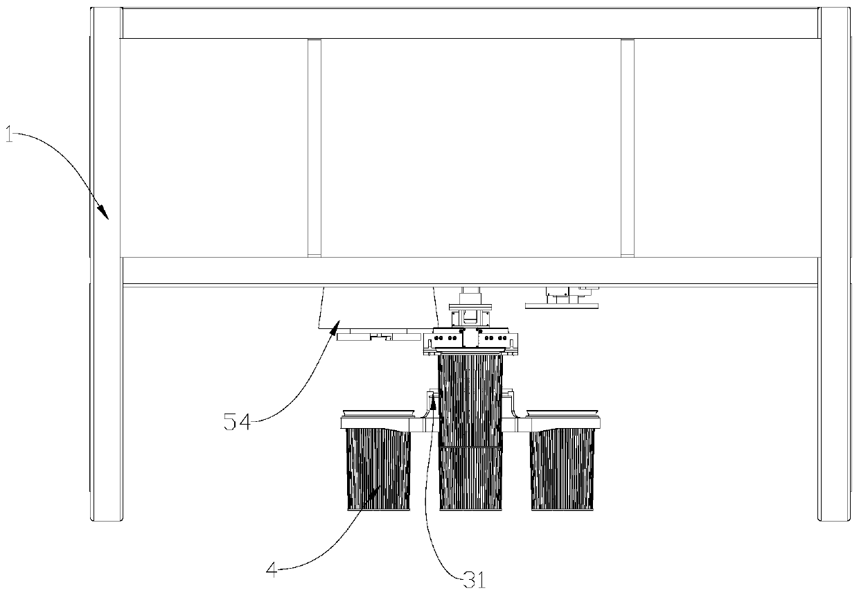 Continuous production system of rotary elevation type hot galvanizing and production process