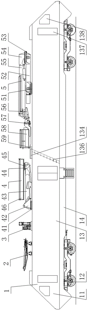 Novel railway multifunctional operating vehicle