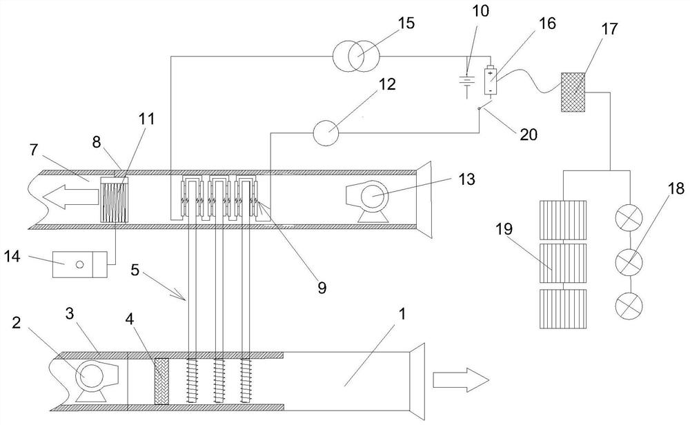 A system and method for comprehensive utilization of waste heat recovery from return air wells in cold mining areas