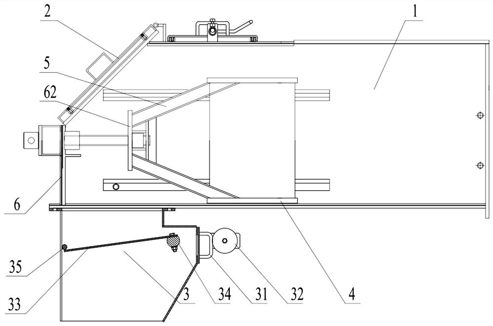 Novel metallurgical embedded scraper transporter special tail device