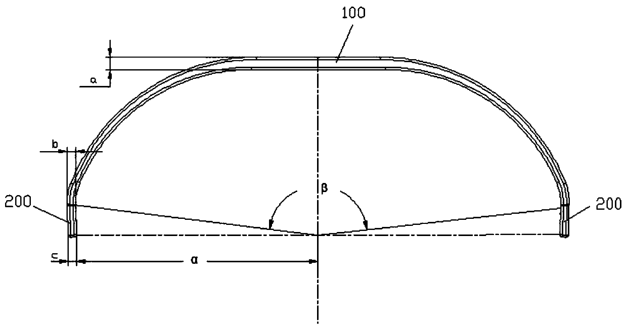 Composite material main lifting support and manufacturing and assembling method thereof