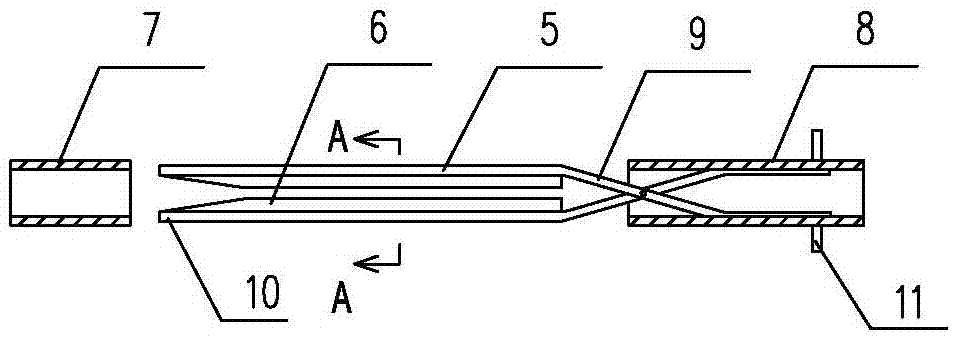 Minimally invasive surgical scissors for amputating tendon tissue