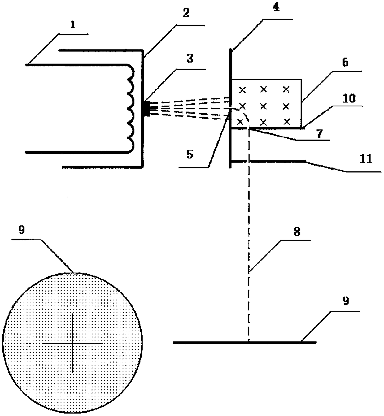 Electron shift type electric field intensity sensor