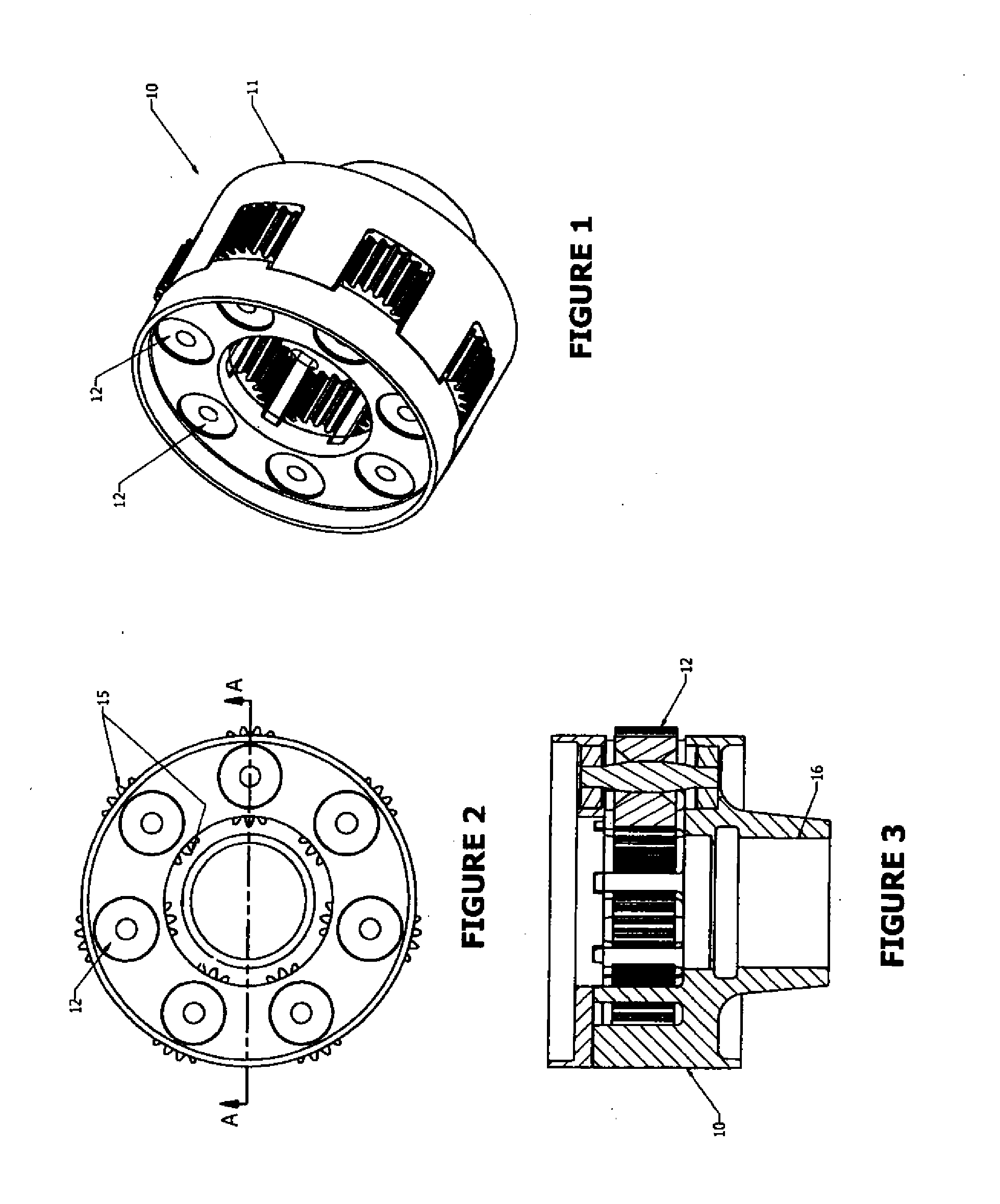 Gear assembly with asymmetric flex pin