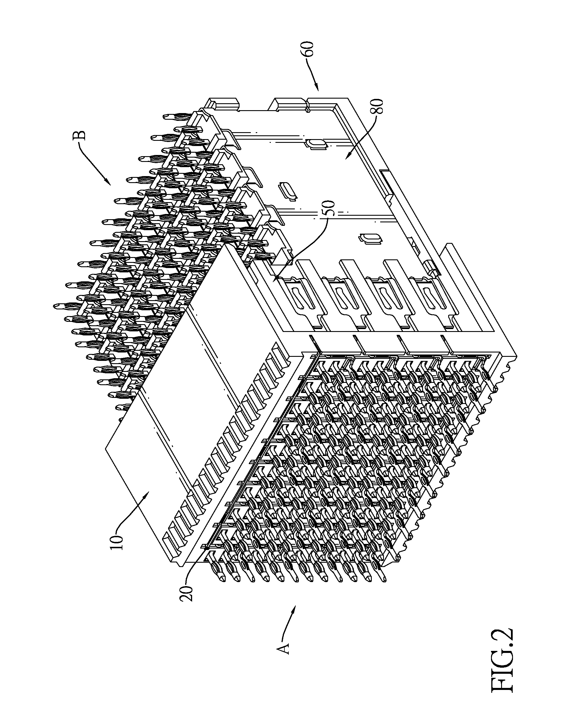 Male connector and corresponding female connector