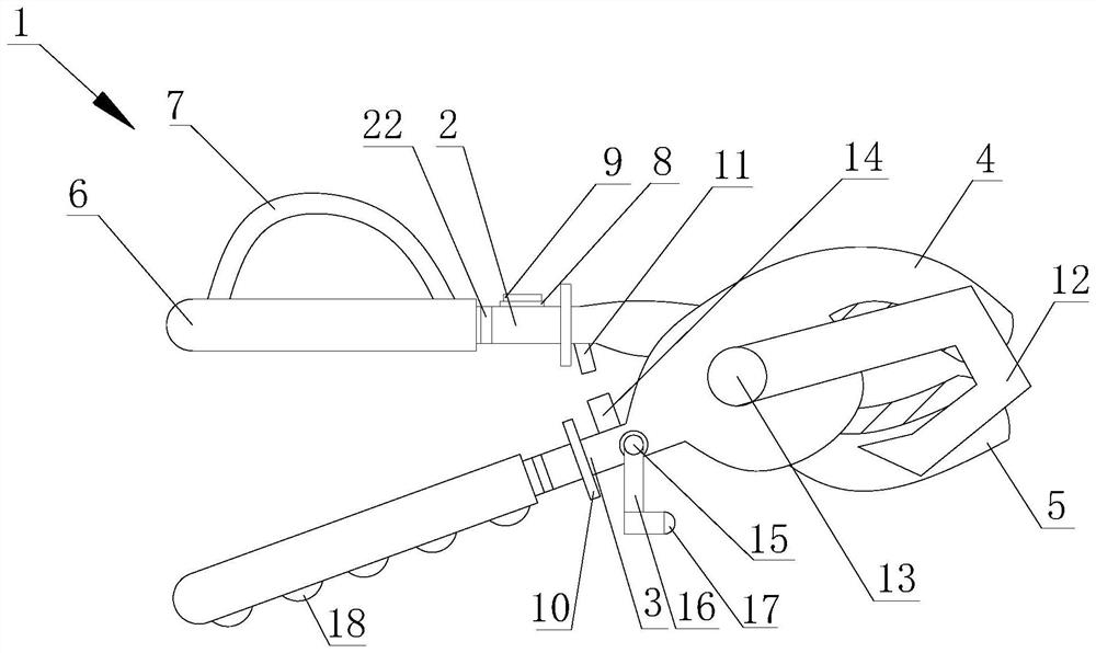 Special insulation wire-breaking shear for live working of medium-low voltage distribution network