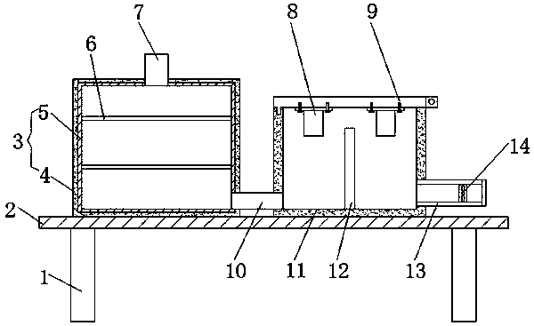 Drying device for Camellia oleifera fruit processing