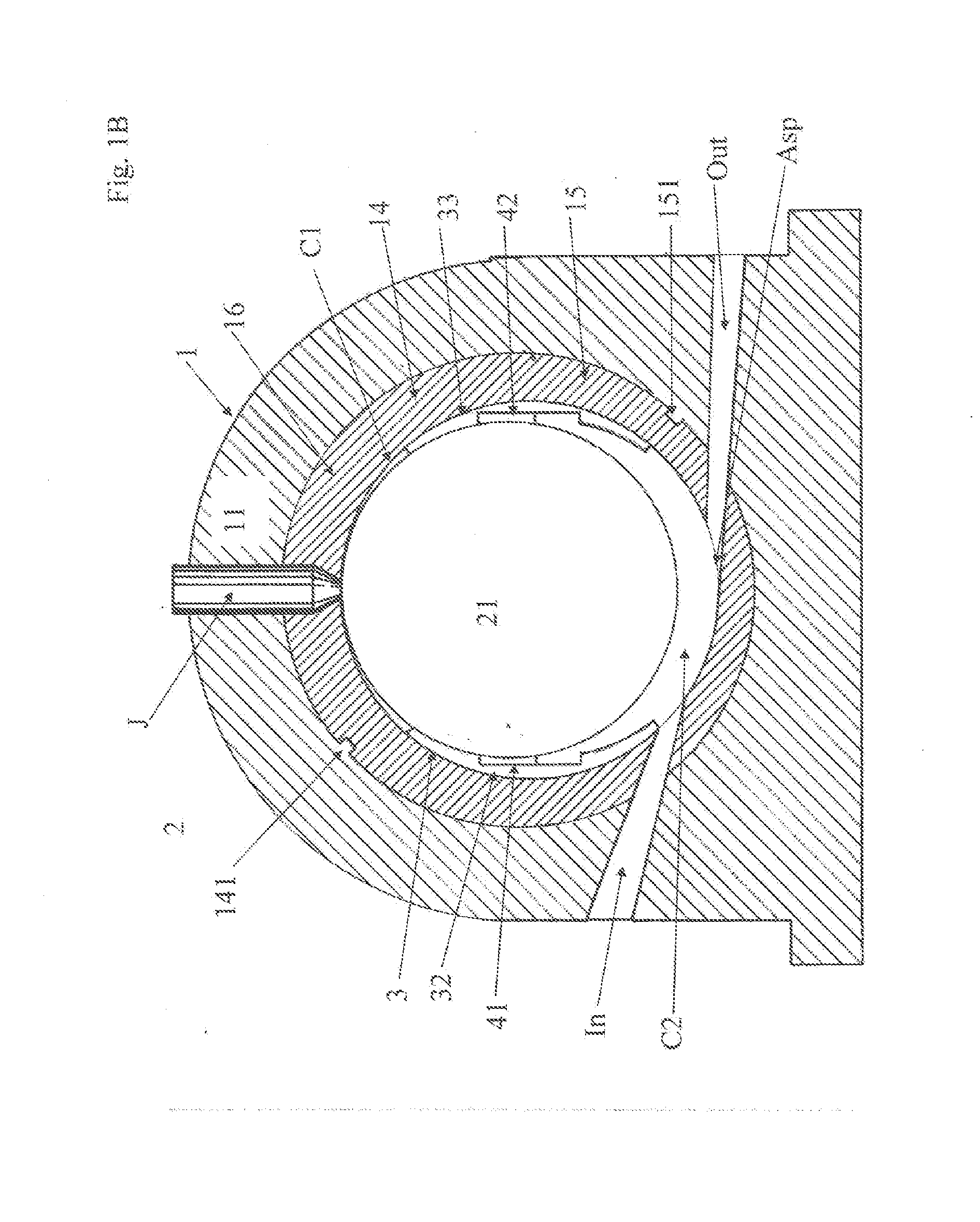 Rotary two-stroke internal combustion engine, particularly very high power very high speed engine fueled by solid particulate fuel like coal dust, destined for power generation