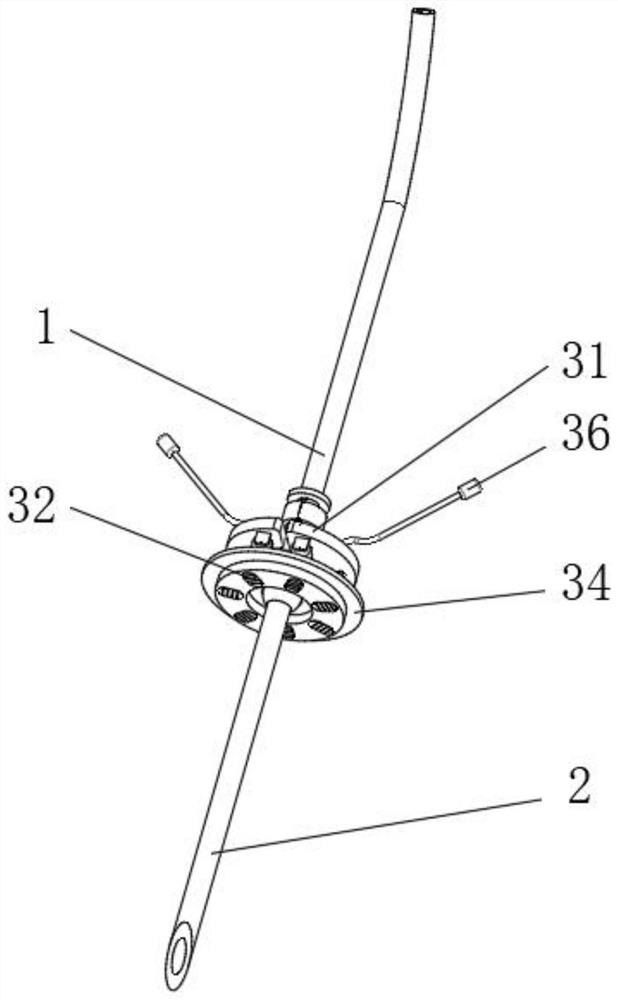 Ultrasonic-guided nerve block puncture needle with external guiding mechanism