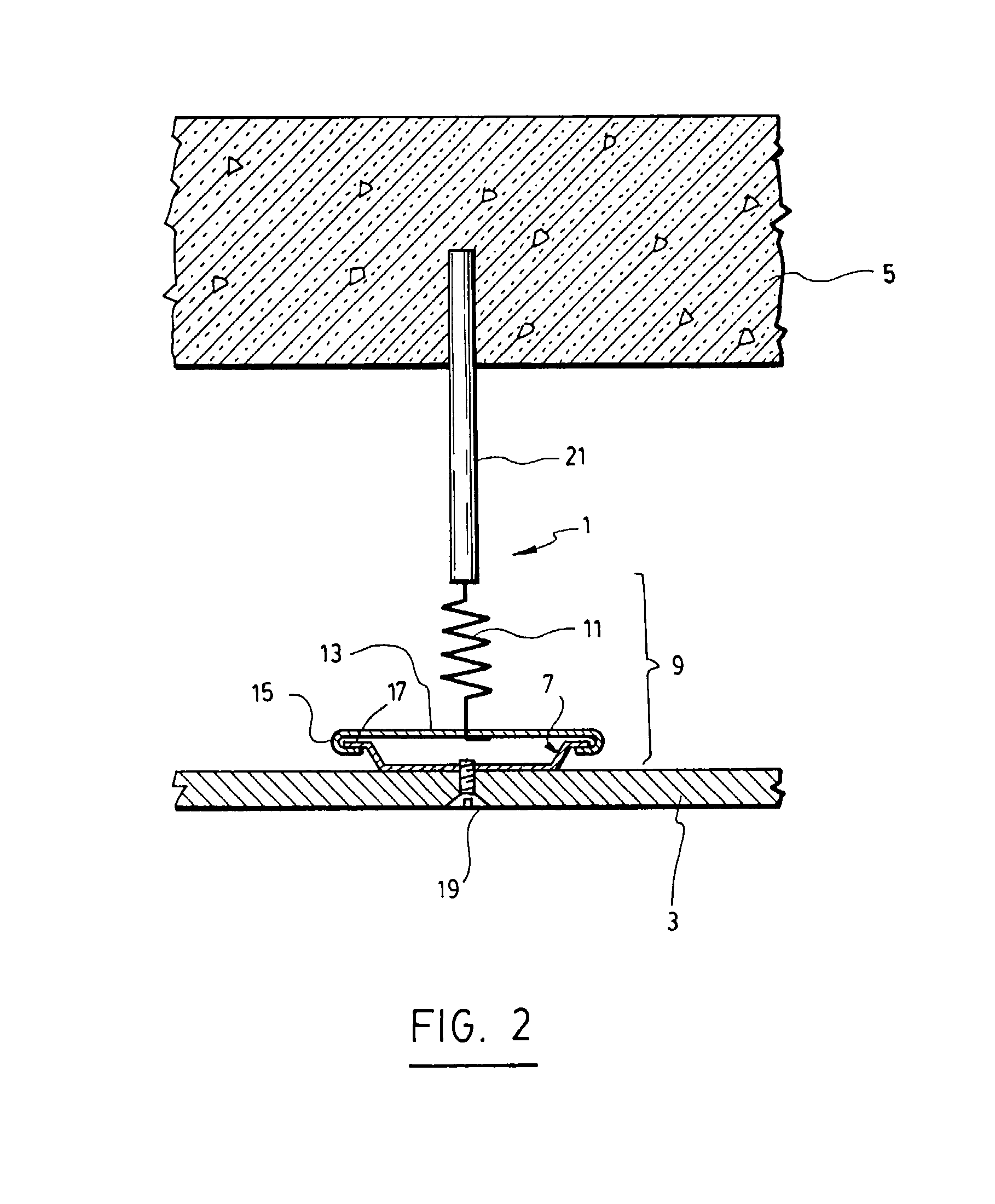 Anti-Vibration Sound Insulator for Suspended Ceiling