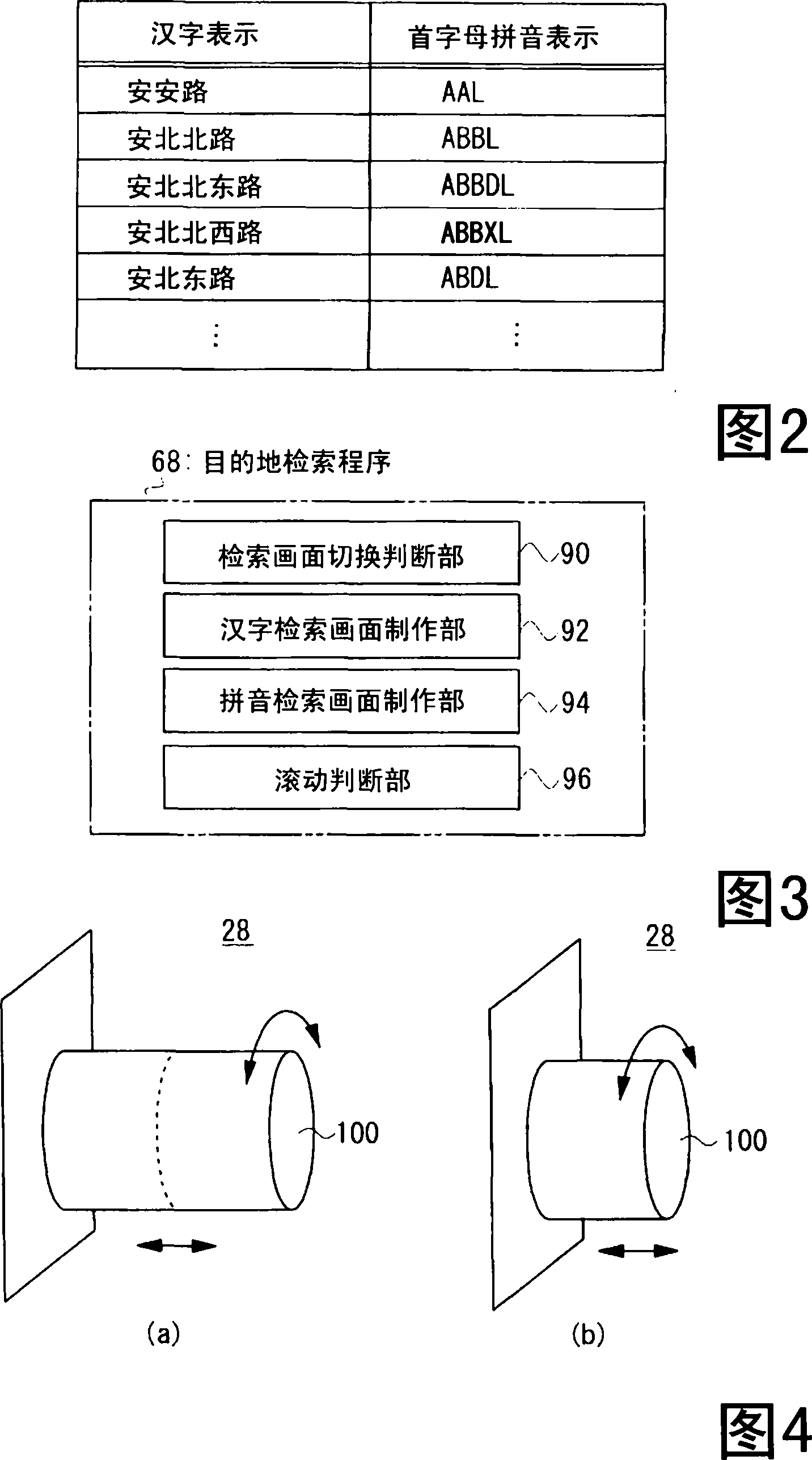 Navigation device, search method and search program