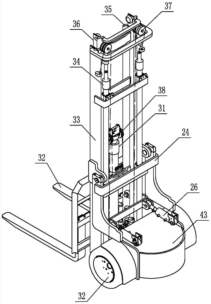 Battery Articulated Narrow Aisle Forklift