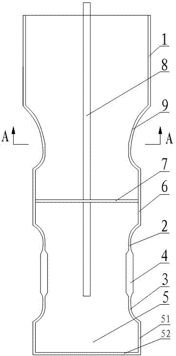 Tool for repairing oil-water well inward concave sleeve