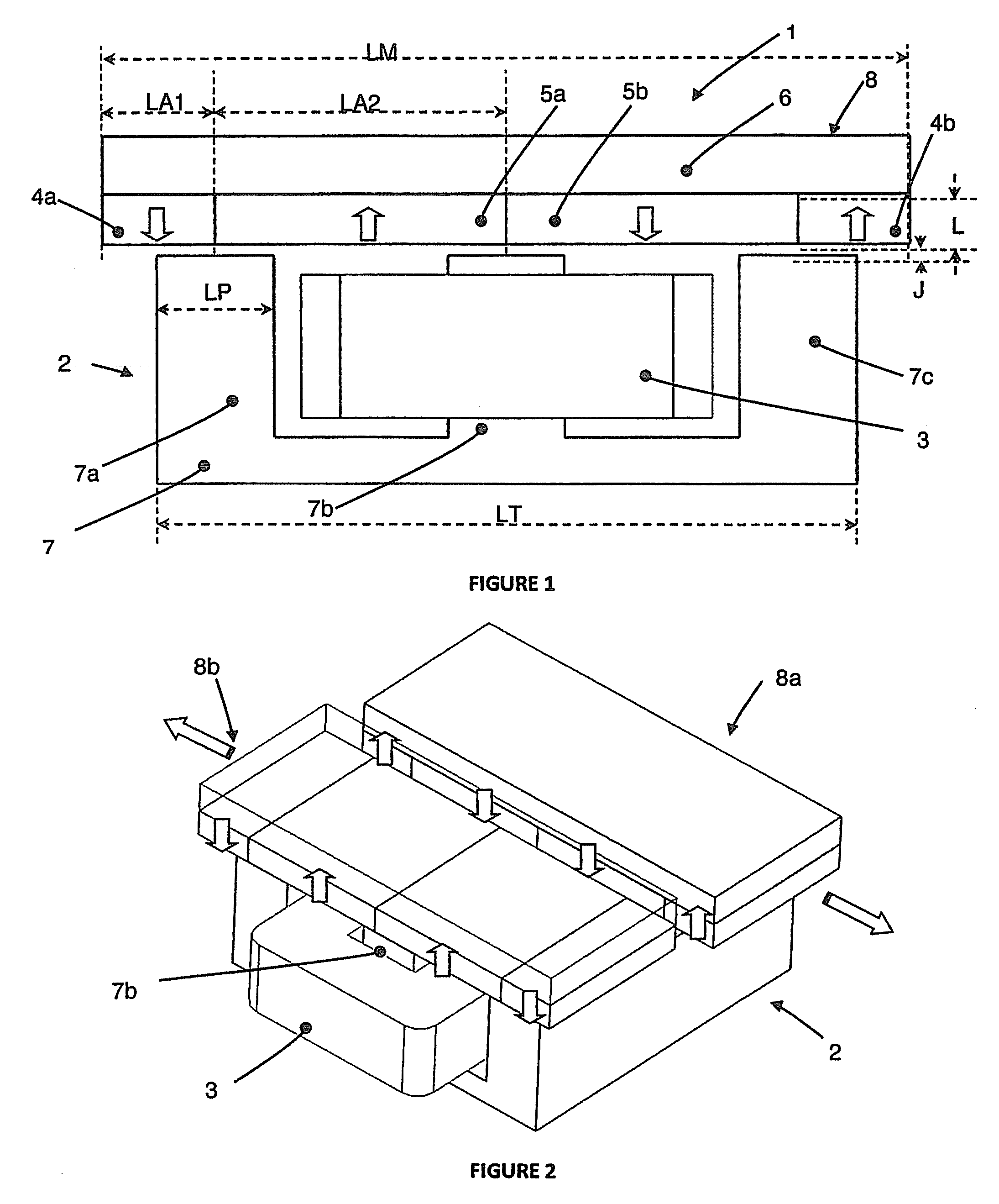 Electromagnetic actuator having improved force density and use thereof for an electric razor