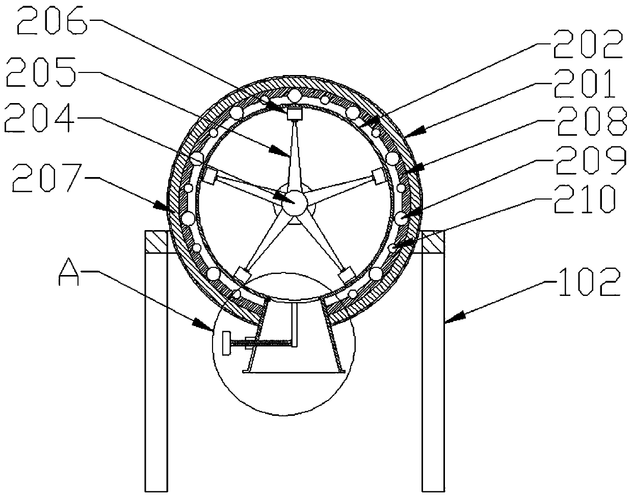 Efficient and stable grain dryer