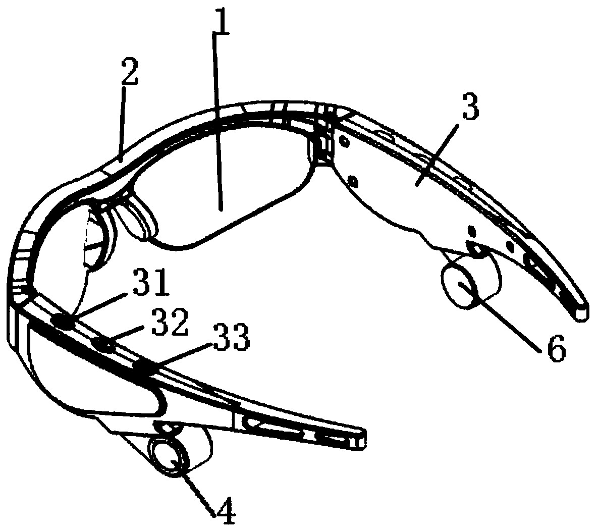 Sunglasses with bone conduction earphones and a pedometer