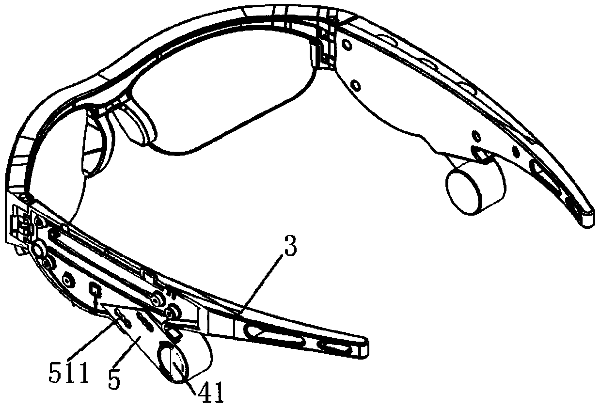 Sunglasses with bone conduction earphones and a pedometer