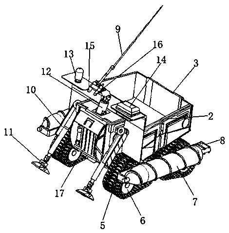 Mountain land transport mechanical travelling vehicle