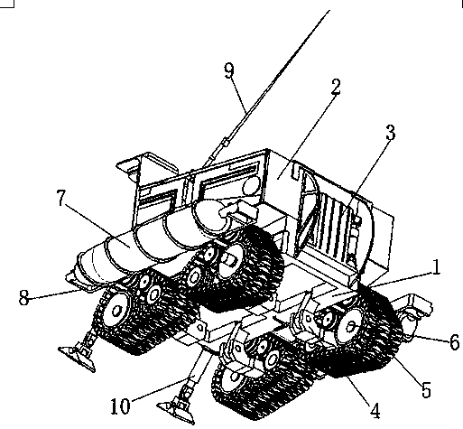 Mountain land transport mechanical travelling vehicle