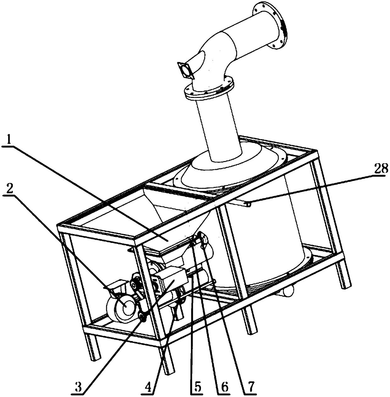 A biomass burning furnace