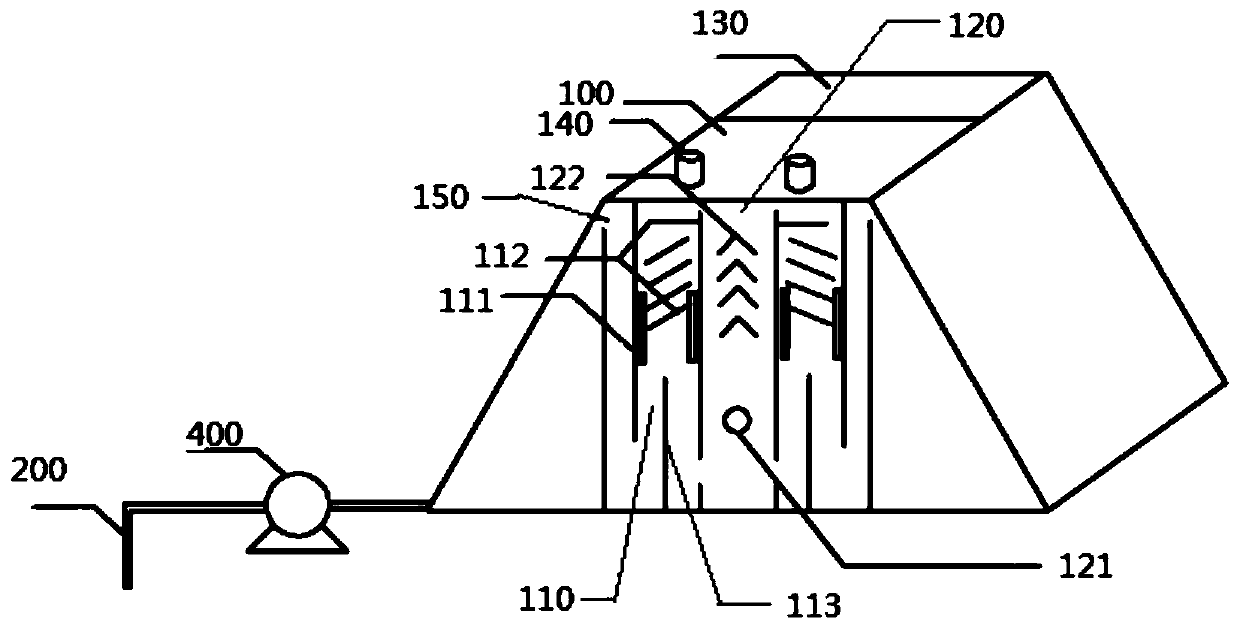 Solar auxiliary heating air-stripping tower for repairing VOC-polluted underground water