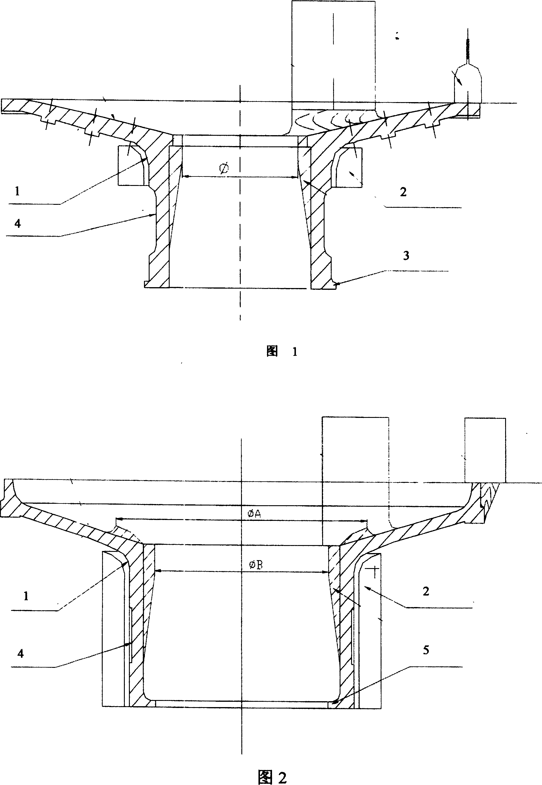 Grinder shell cover casting method