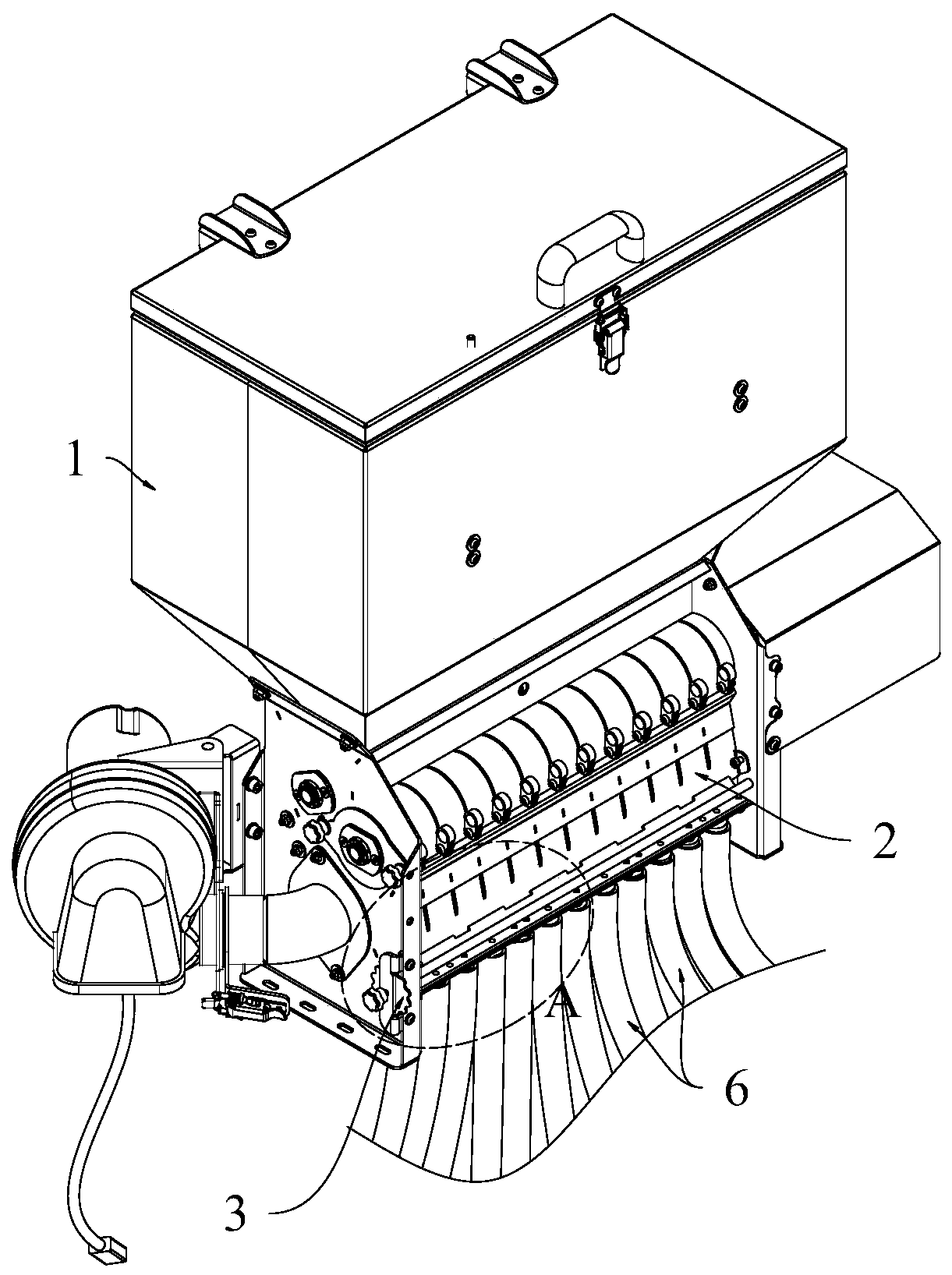 Multi-path material discharger and operation speed control method thereof