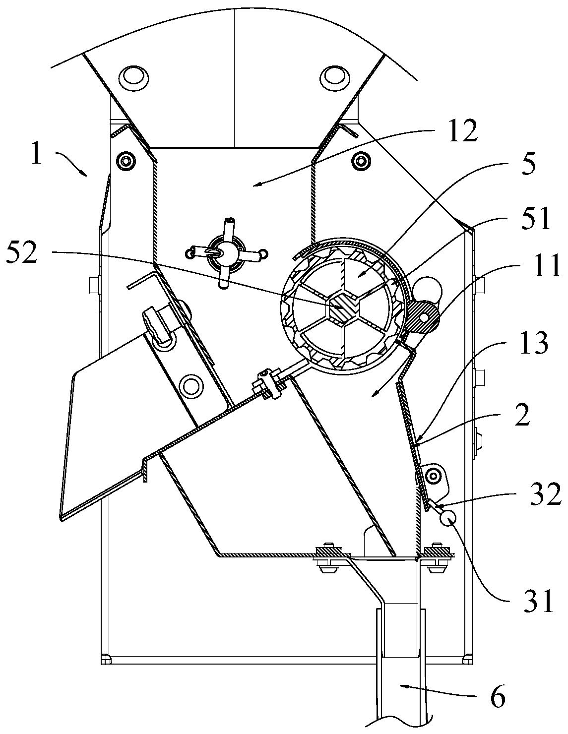 Multi-path material discharger and operation speed control method thereof