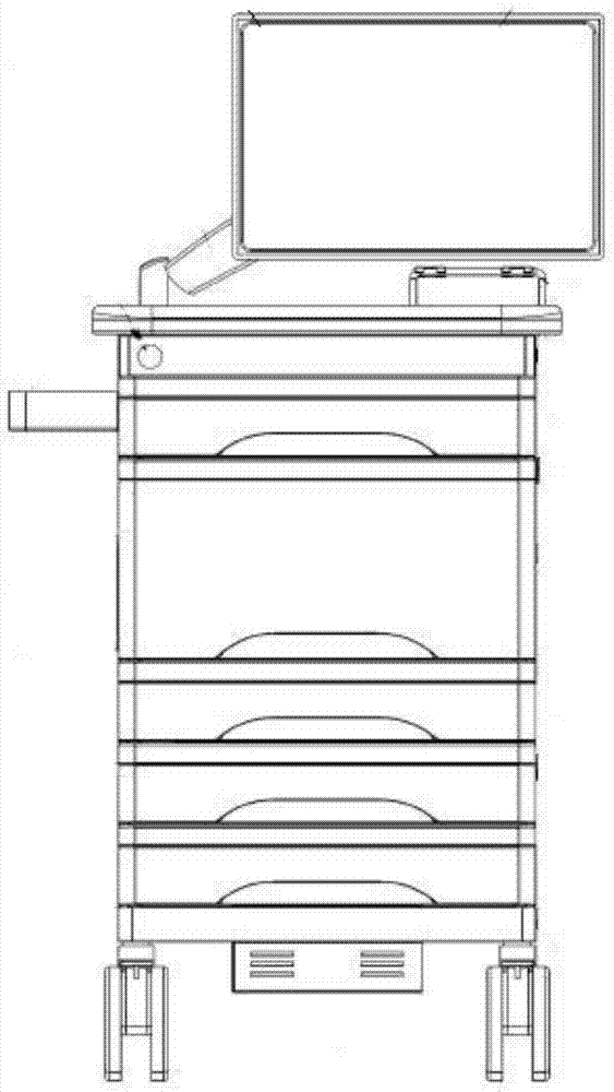 A master control device of a nurse workstation