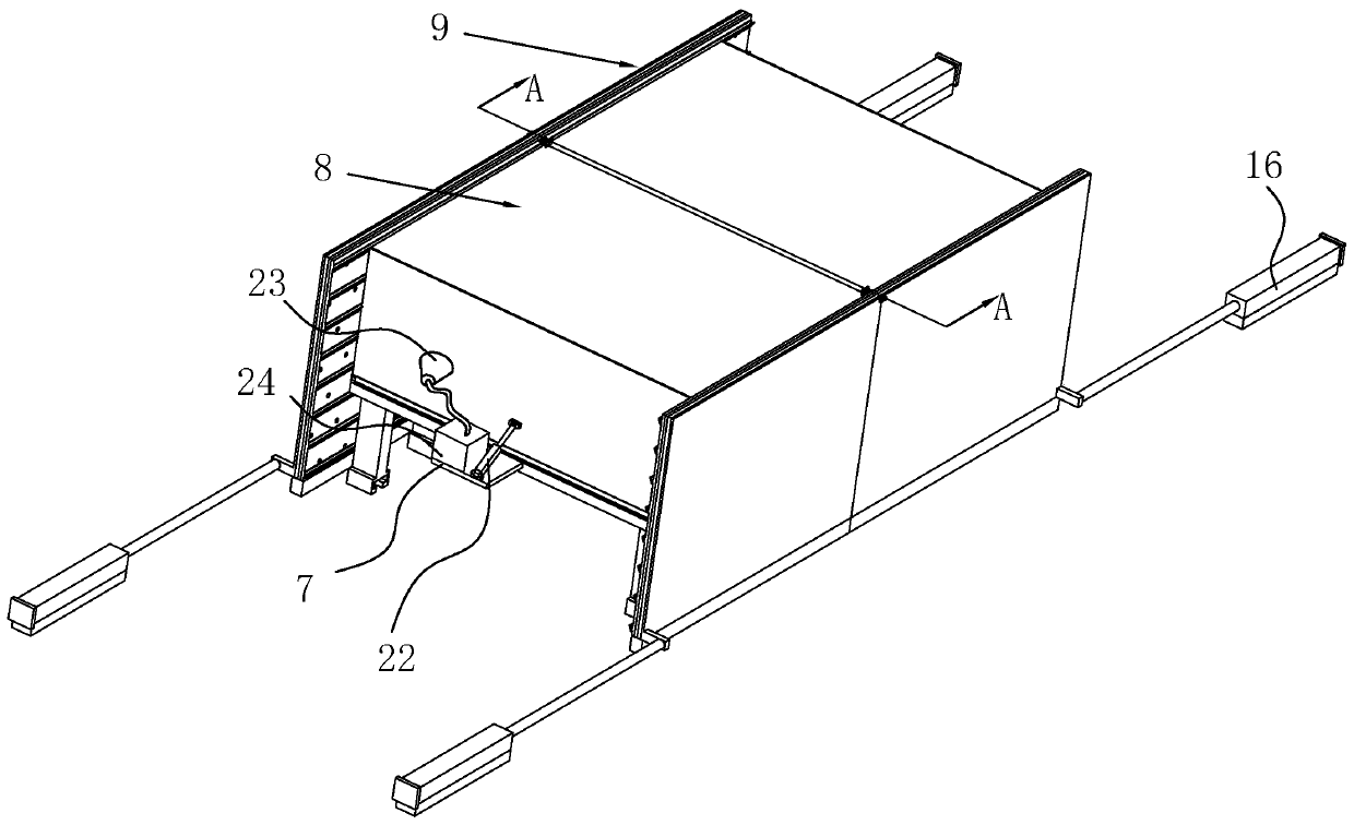 Dust removal and noise reduction device for disassembling scraped car