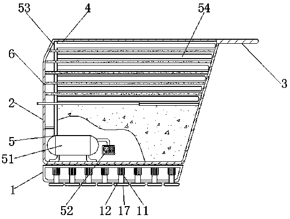 Bearing protection frame used for underwater robot and suitable for many terrains