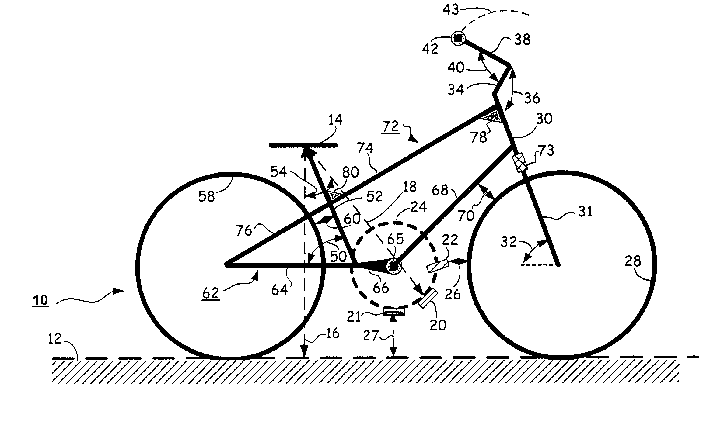 Easy riding bicycle