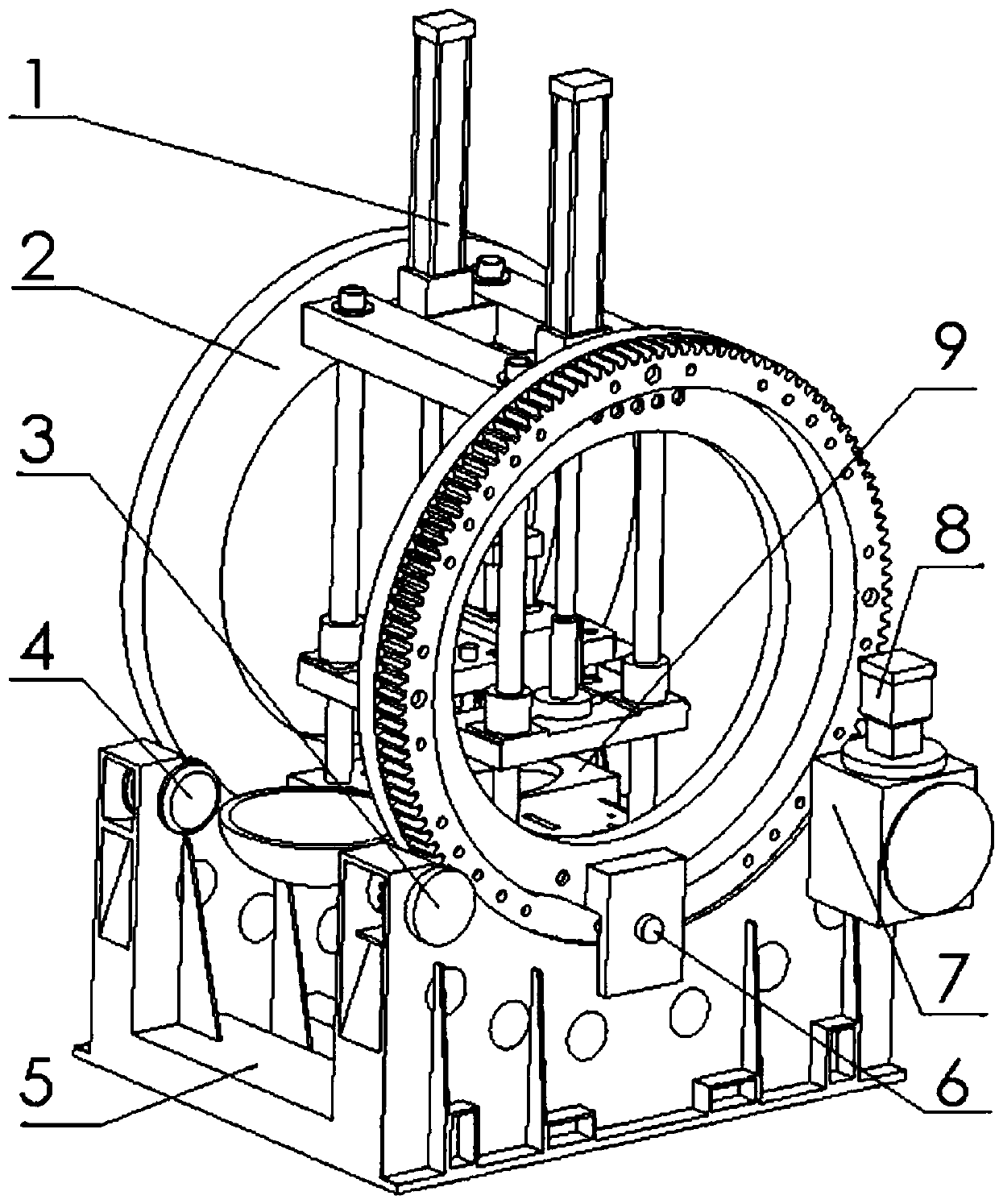 Large-scale tilting casting machine