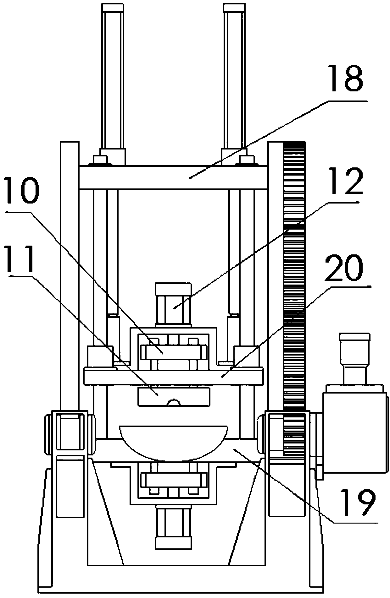 Large-scale tilting casting machine