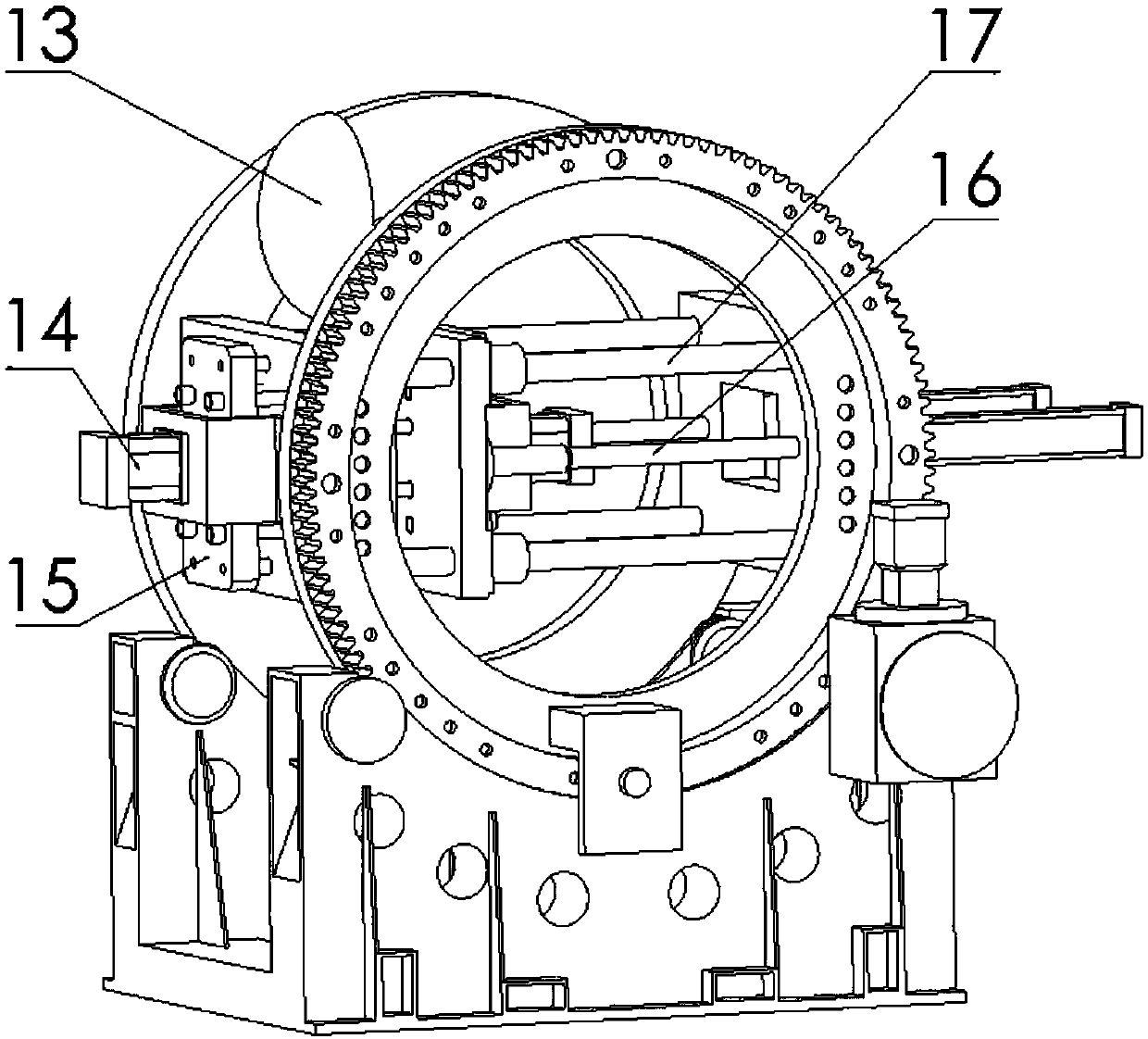 Large-scale tilting casting machine