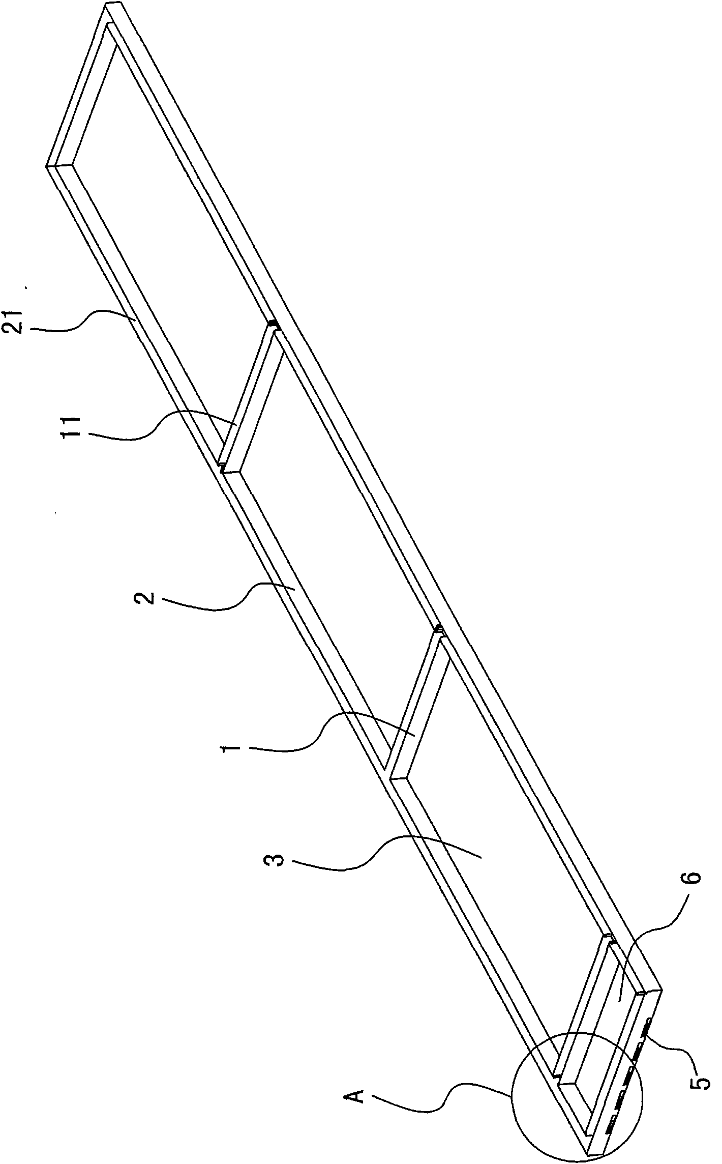 Photovoltaic power generation solar cell subassembly section bar frame