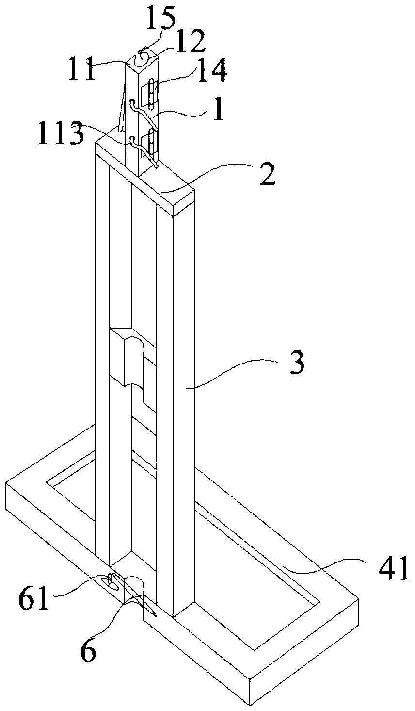 Lock catch type descent control device and lock catch type descent control system thereof