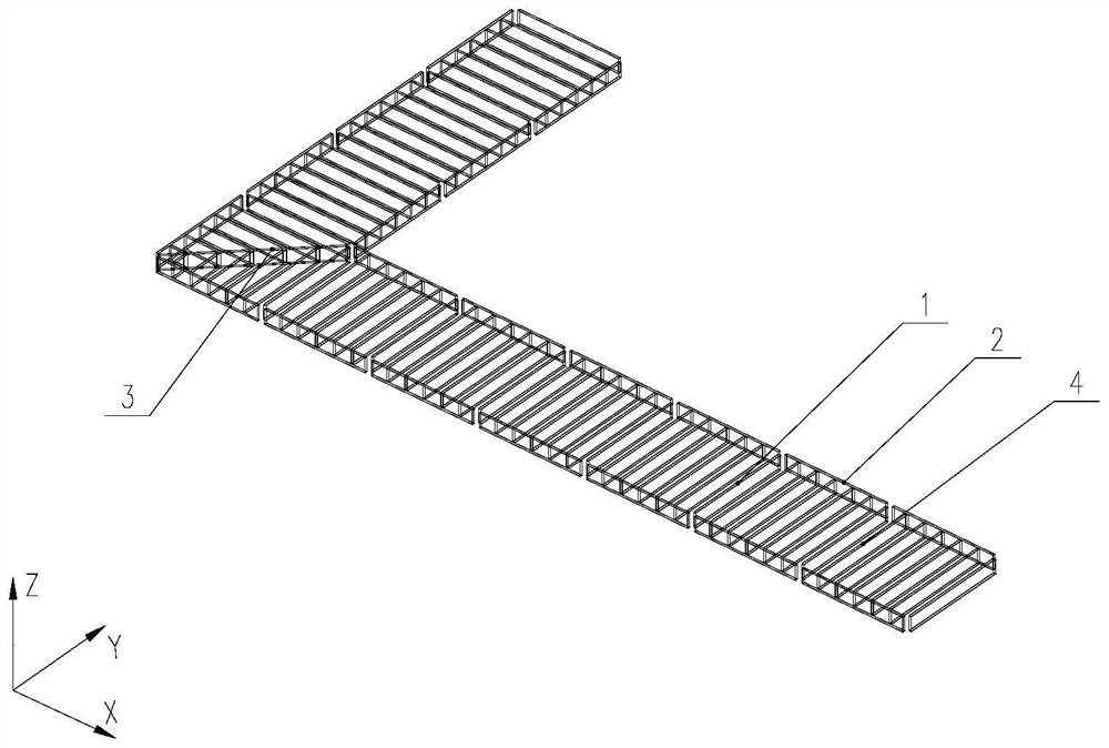 Special-shaped plane double-cantilever narrow-flange variable-cross-section steel framework roof and assembling method