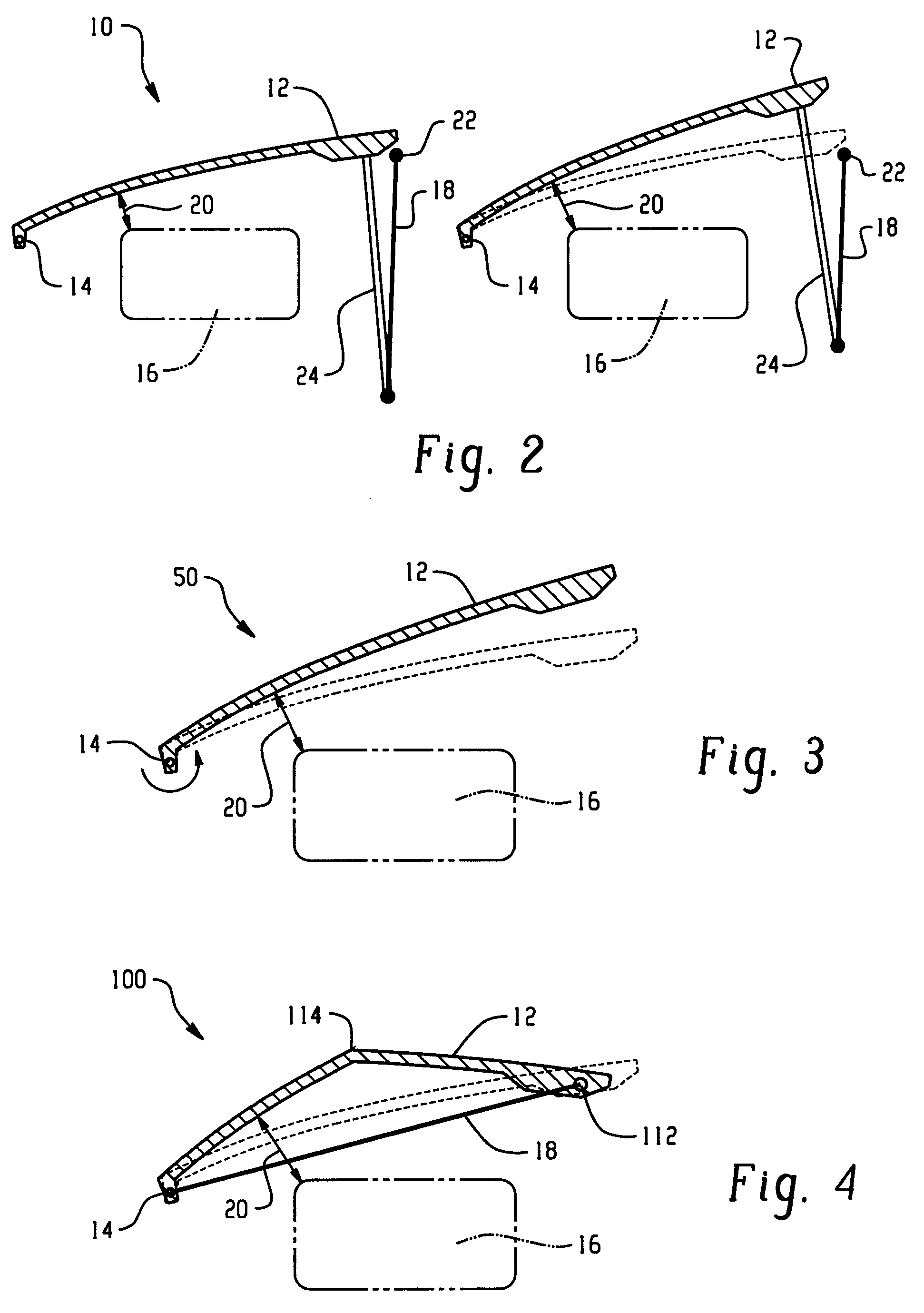 Hood lift mechanisms utilizing active materials and methods of use